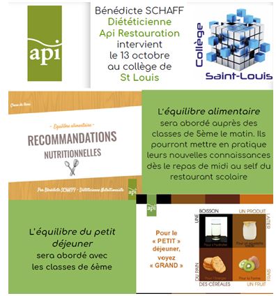 Intervention Diététique et Hygiène Alimentaire à Saint-Louis